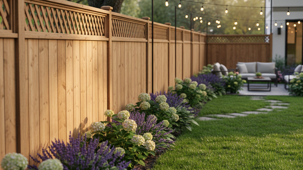 Beautiful fence installation
